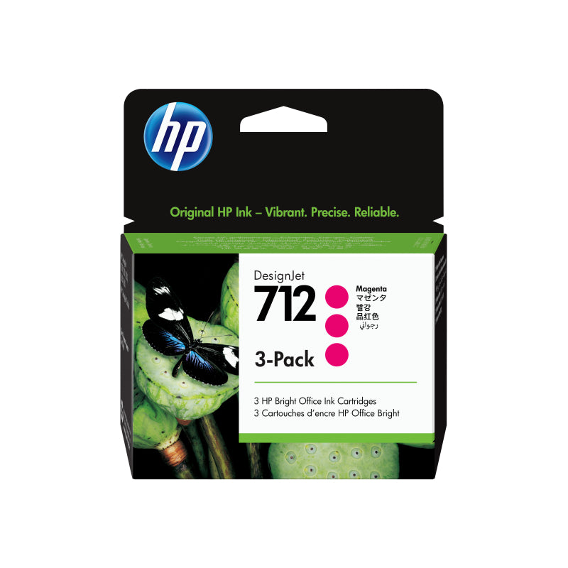 HP #712 29ml Mag 3 Pink 3ED78A Magenta