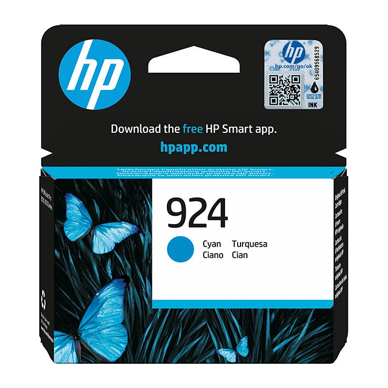 HP #924 Ink 4K0U3NA 400 pages Cyan