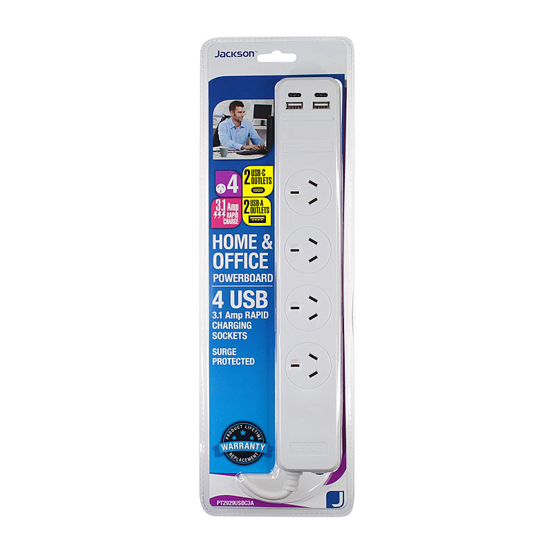 Jackson 4 Way USB PBoard 1m White