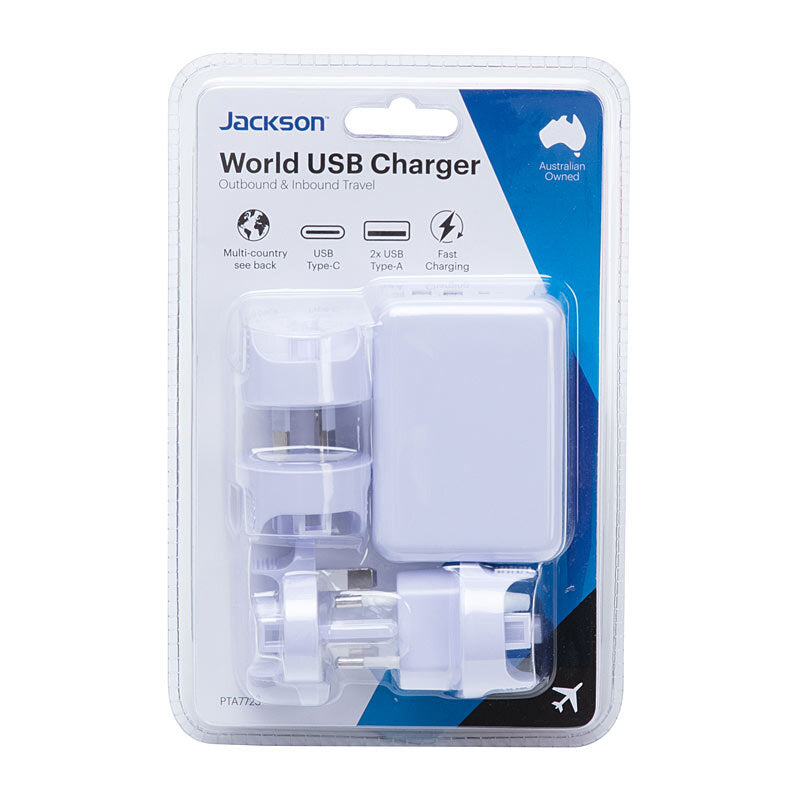 Jackson Worldwide USB Charger White