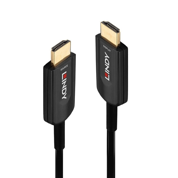 Lindy 10m Fibre Optic HDMI Black