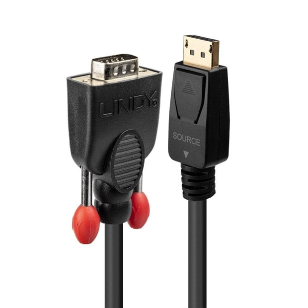 Lindy 2m Display Port to VGA Black