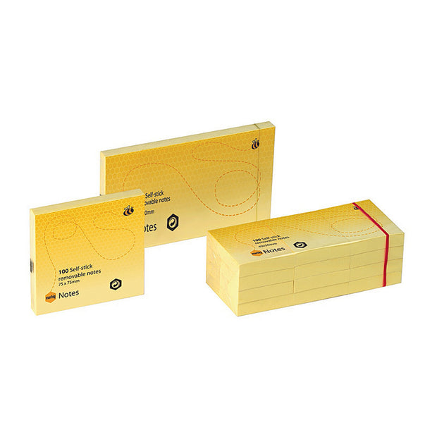 Notes 75X75mm Ylw Pk12 Yellow