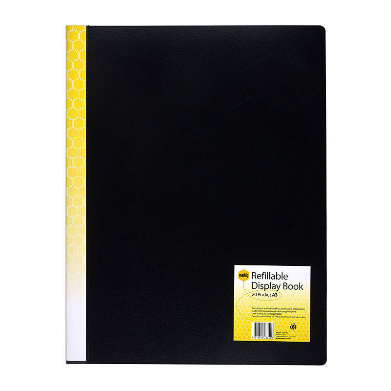 Mbg D/Book A3 Refil 20Pg Blk Black