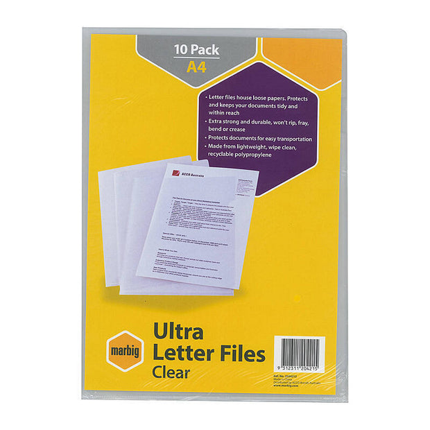 Mbg File A4 Letr Ultr Clr Pk10 Clear
