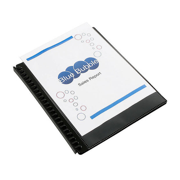 Mbg D/Book Ref C/V A4 20P Blk Black
