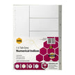 Mbg Indices PP A4 1-5Tab Grey