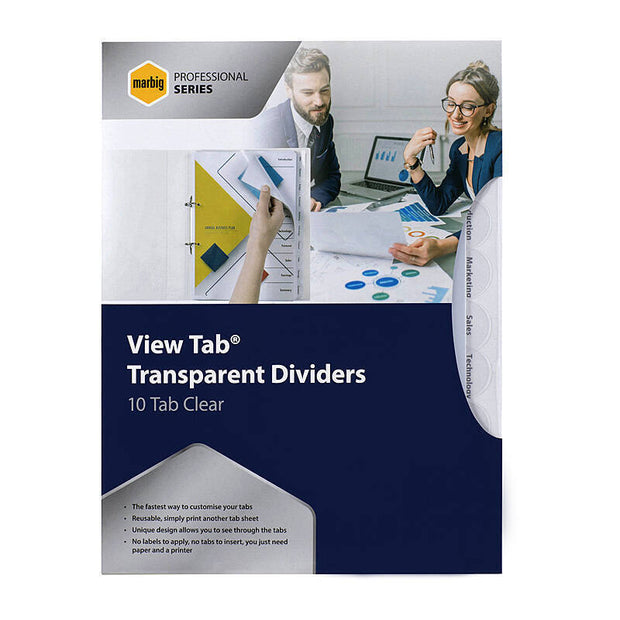 Mbg Pro Dvdr V/Tab Clr A4 10Tb Clear