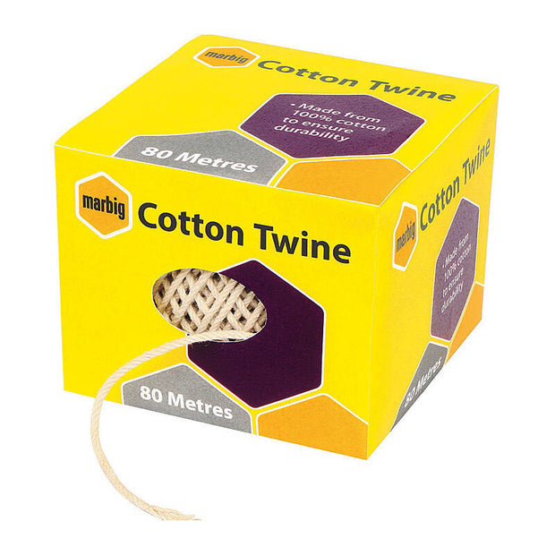 Mbg Cotton Twine Ball 80M Natural