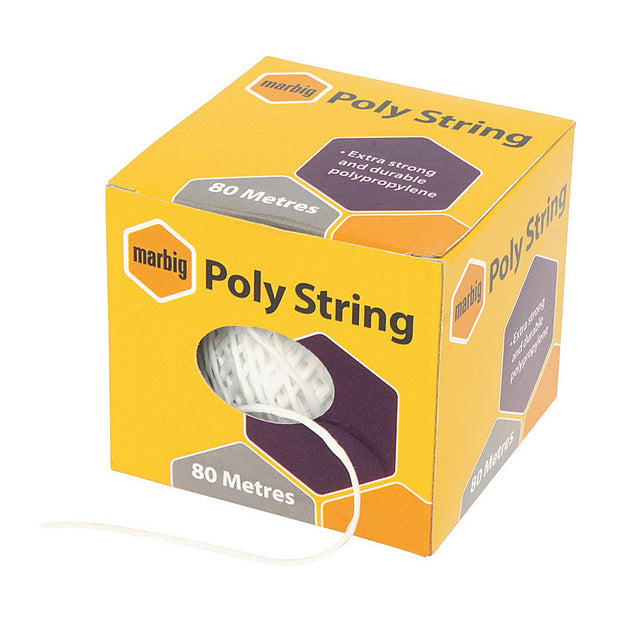 Mbg Poly String 80M White