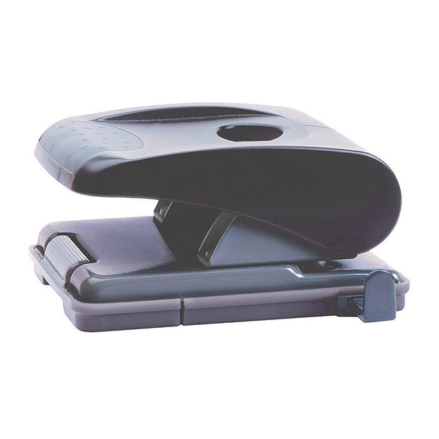 Mbg Punch 2H Plastic 20Sht Blk Black