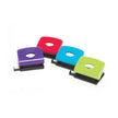Mbg Punch 2H Plastic 20Sht Ast Assorted