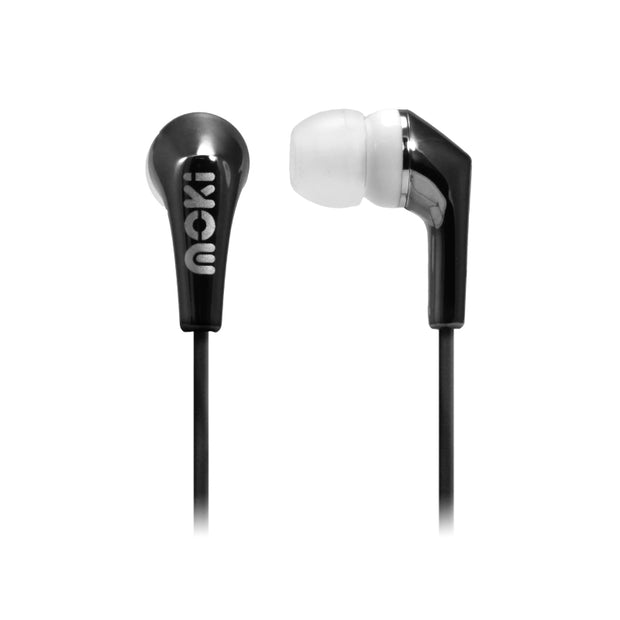 Moki Life Metallic Earbuds Blk Black