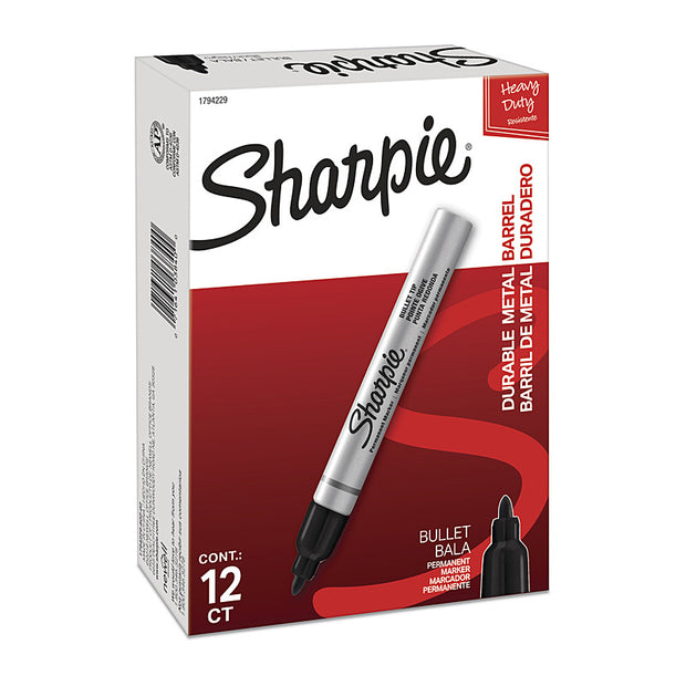 SH Metl PermMrk BT Blk NP Bx12 Black