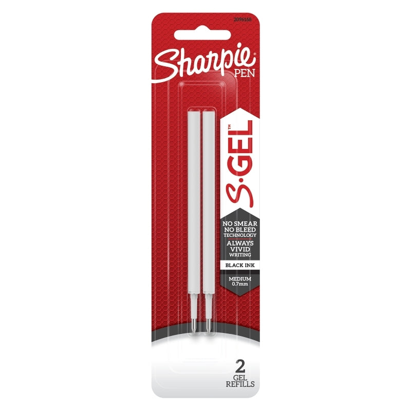 Sharpie Gel Refill Blk Pk2 Bx6 Black