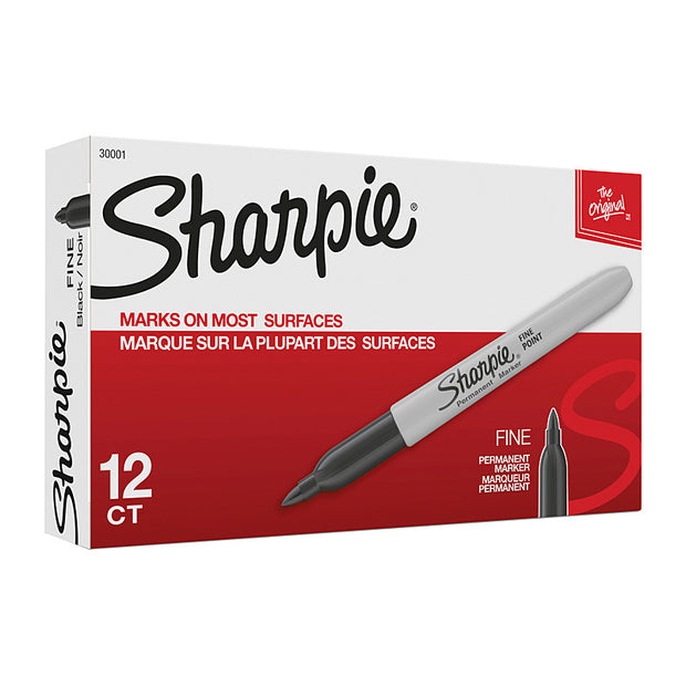 Sharpie Prm Mrk FP Blk NP Bx12 Black