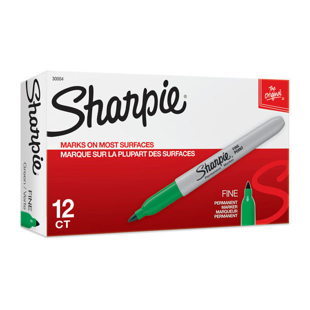 Sharpie Perm Markr FP Grn Bx12 Green