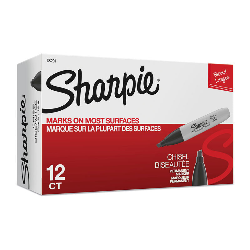 SH Ch Tip Perm Marker Blk Pk12 Black