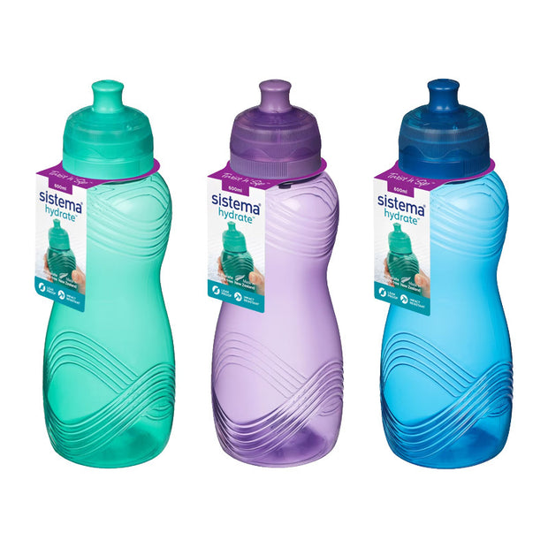 Sistema Wave 600ml Bottle Assorted
