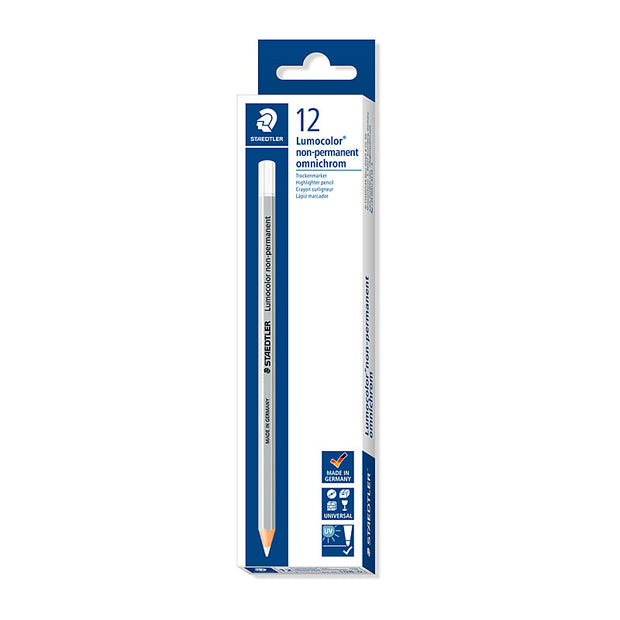 Staedtler Nonperm Mrk Wht Bx12 White