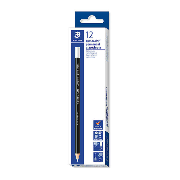 Staedtler Perm Pencil Wht Bx12 White