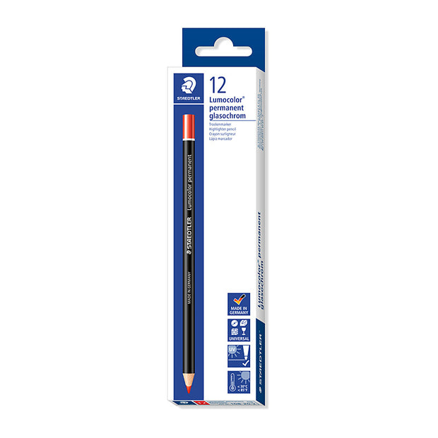 Staedtler Perm Pencil Bx12 Red