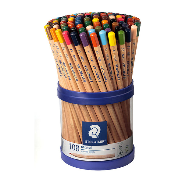Staedtler Nat ColPencil Cup108 Assorted