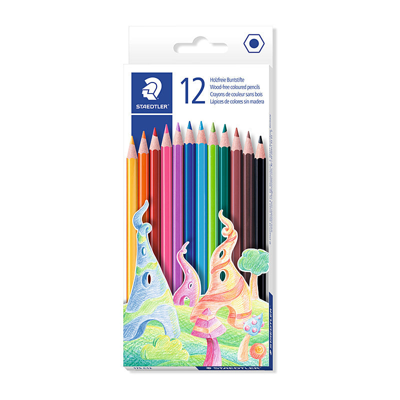 Staedtler Hex Col Pencil Bx12 Assorted