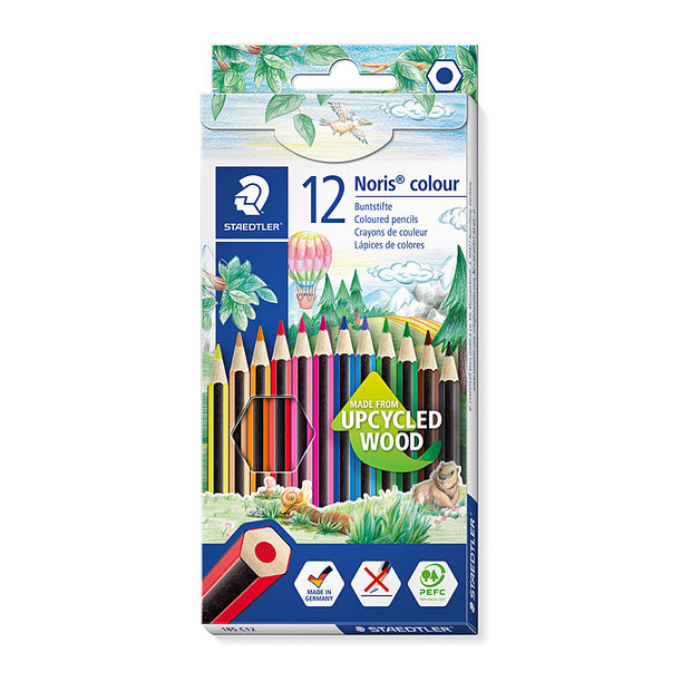 Staed Noris Hex Col Penc Bx12 Assorted