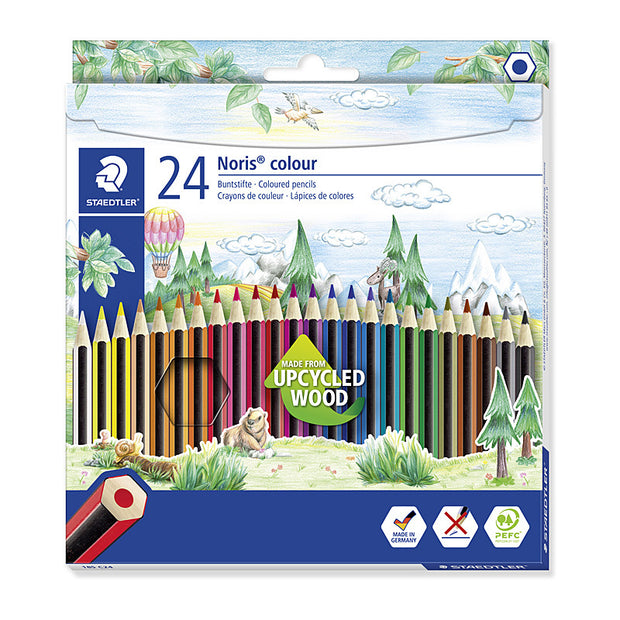 Staed Noris Hex Col Penc Bx24 Assorted