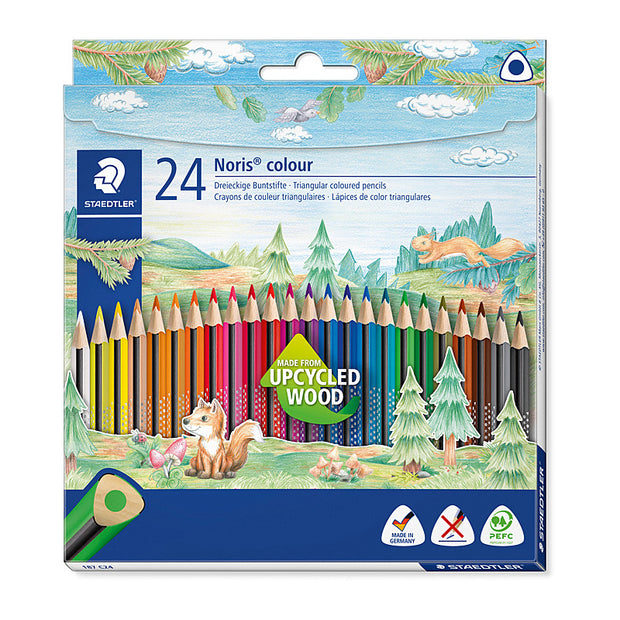 Staed Noris Tri Col Penc Bx24 Assorted