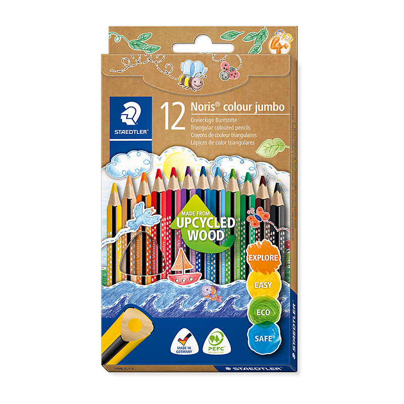 Staed Noris JumboCol Penc Bx12 Assorted