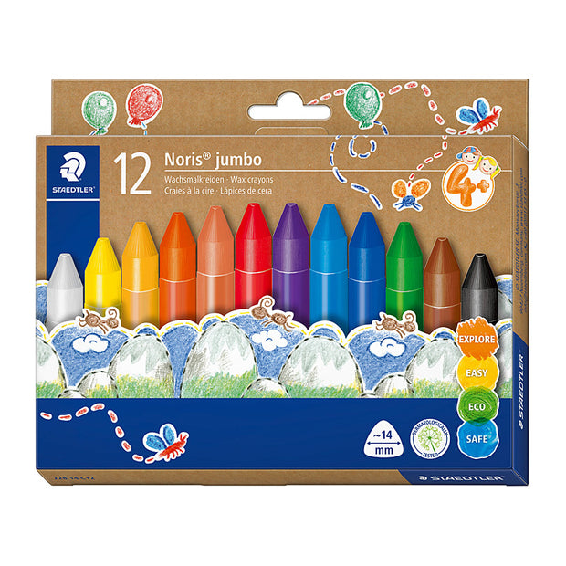 Staed Tri Jumbo Crayon Bx12 Assorted