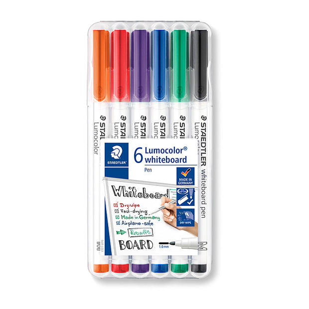 Staedtler W/Board Marker Bx6 Assorted