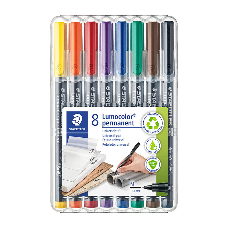 Staed PermPen Med 1.0 Asst Bx8 Assorted