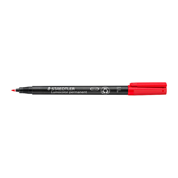 Staed Perm Marker Fin Bx10 Red