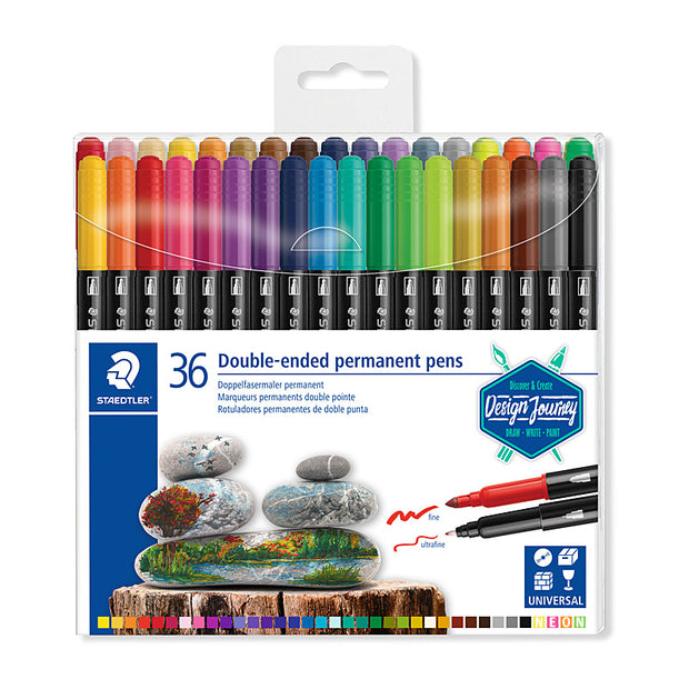 Staed Double End Pen Ast Bx36 Assorted