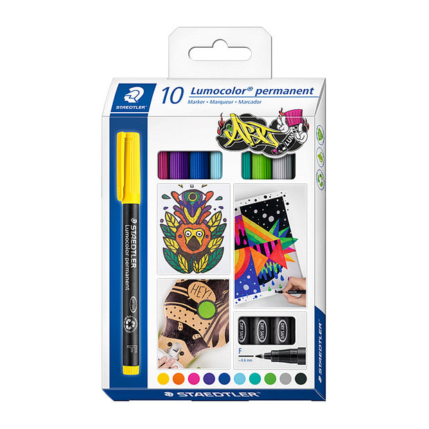 Staed PermMk 318 Fine Ast Pk10 Assorted