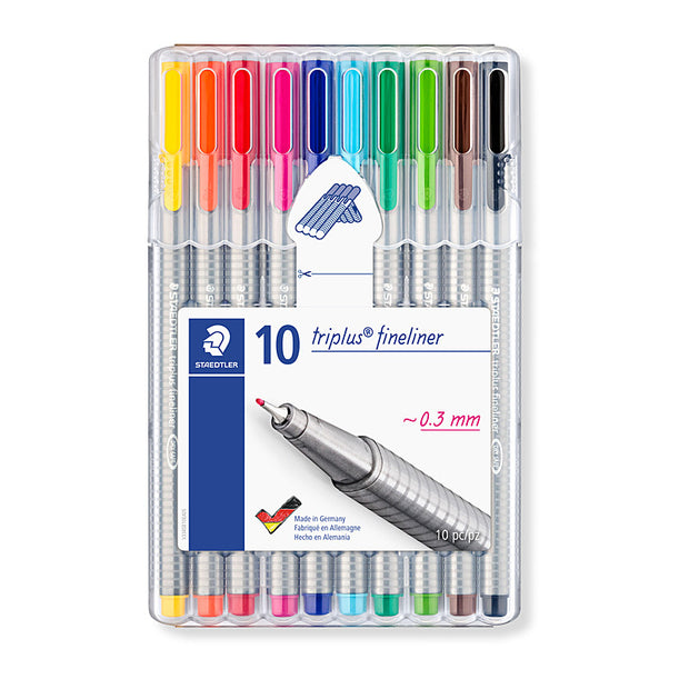 Staed Triplus 334 Fine Pk10 Assorted