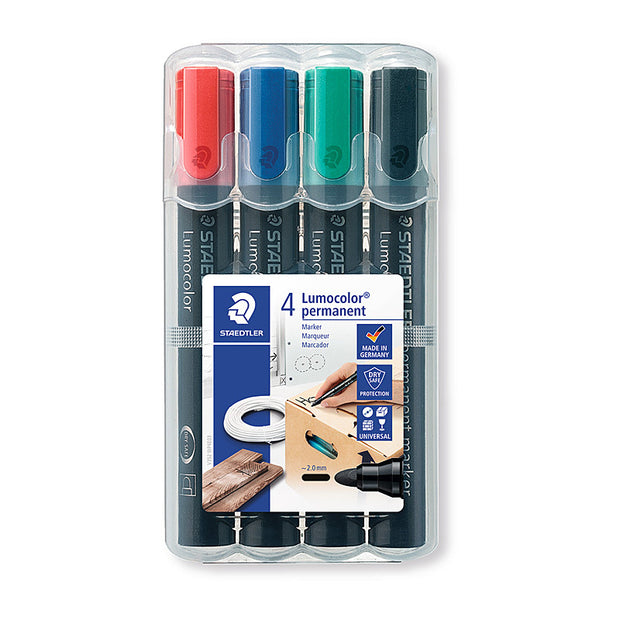 Staed PermMrk 352 Bull Ast Bx4 Assorted