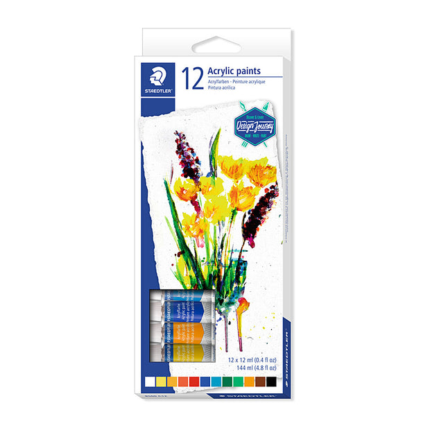 Staed Acrylic Paint Asst Bx12 Assorted
