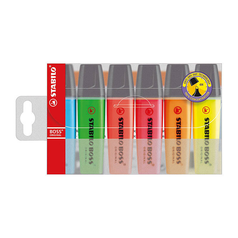 Stabilo Boss H/Lightr Ast Wlt6 Assorted