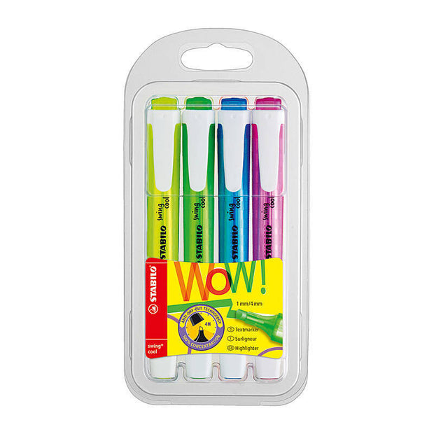 Stabilo SwingCool H/L Ast Wlt4 Assorted