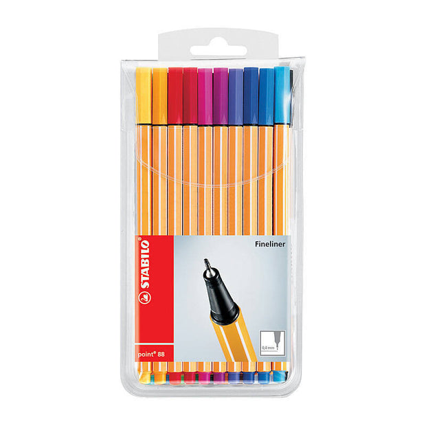 Stabilo Point 88 Asst Wlt20 Assorted