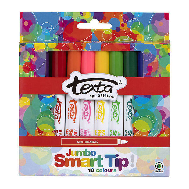 Texta SmrtTip Mkr Jum Ast Pk10 Assorted