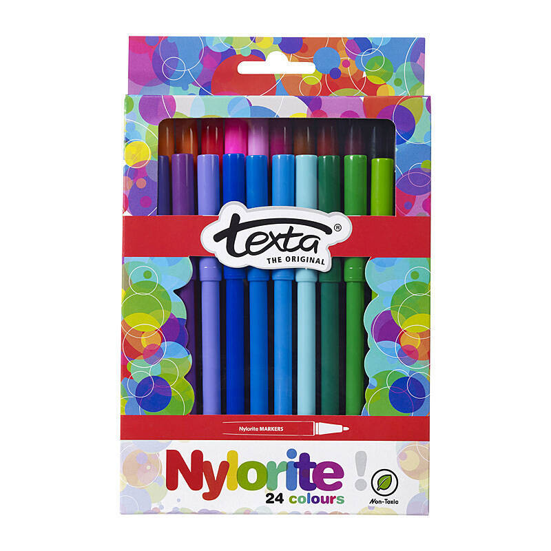 Texta Nylorite Color Mrkr Pk24 Assorted