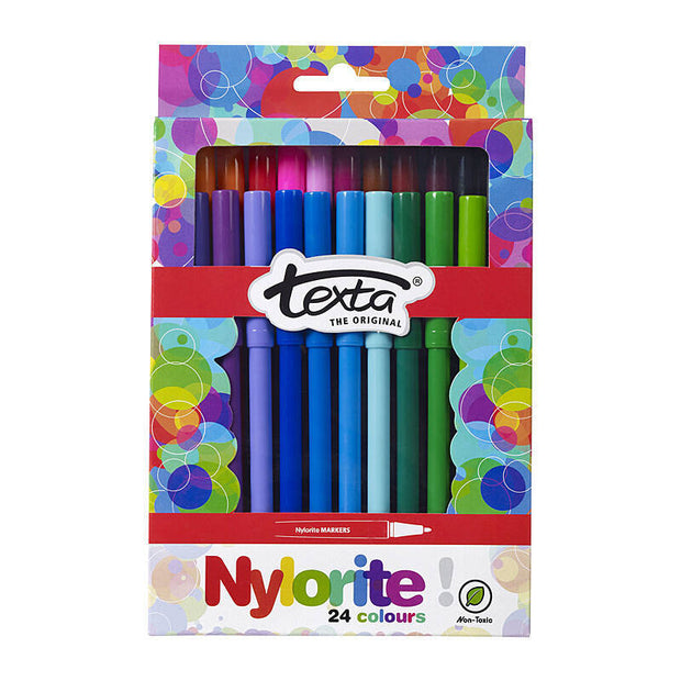 Texta Nylorite Color Mrkr Pk24 Assorted