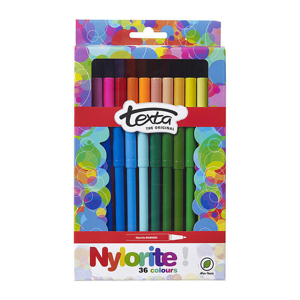 Texta Nylorite Color Mrkr Pk36 Assorted