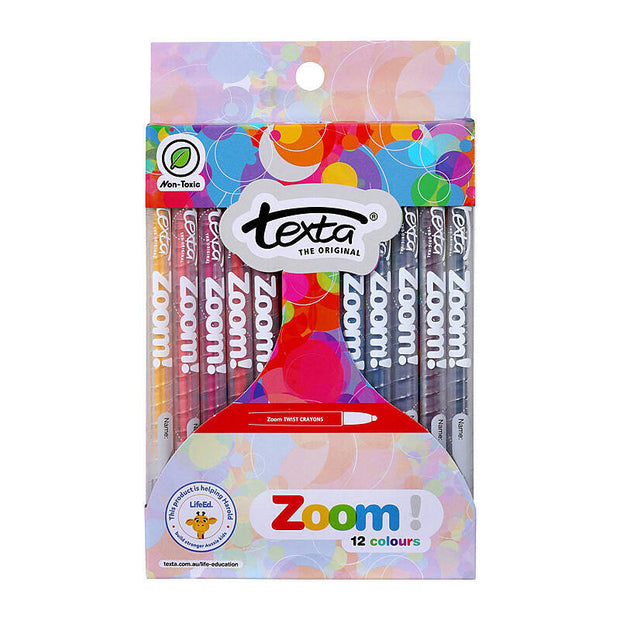 Texta Zoom Crayon Pk12 Assorted