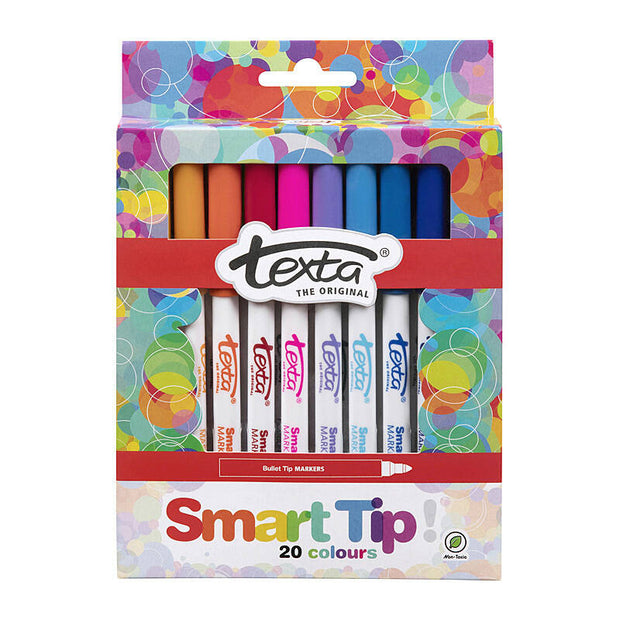 Texta Smart Tip Markers Pk20 Assorted